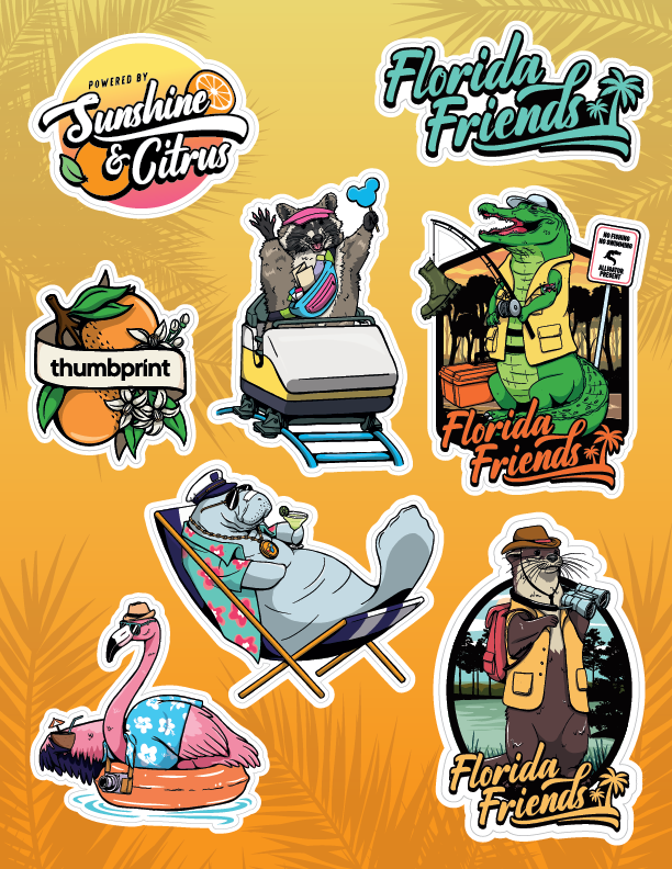 Florida Friends Sticker Stash
