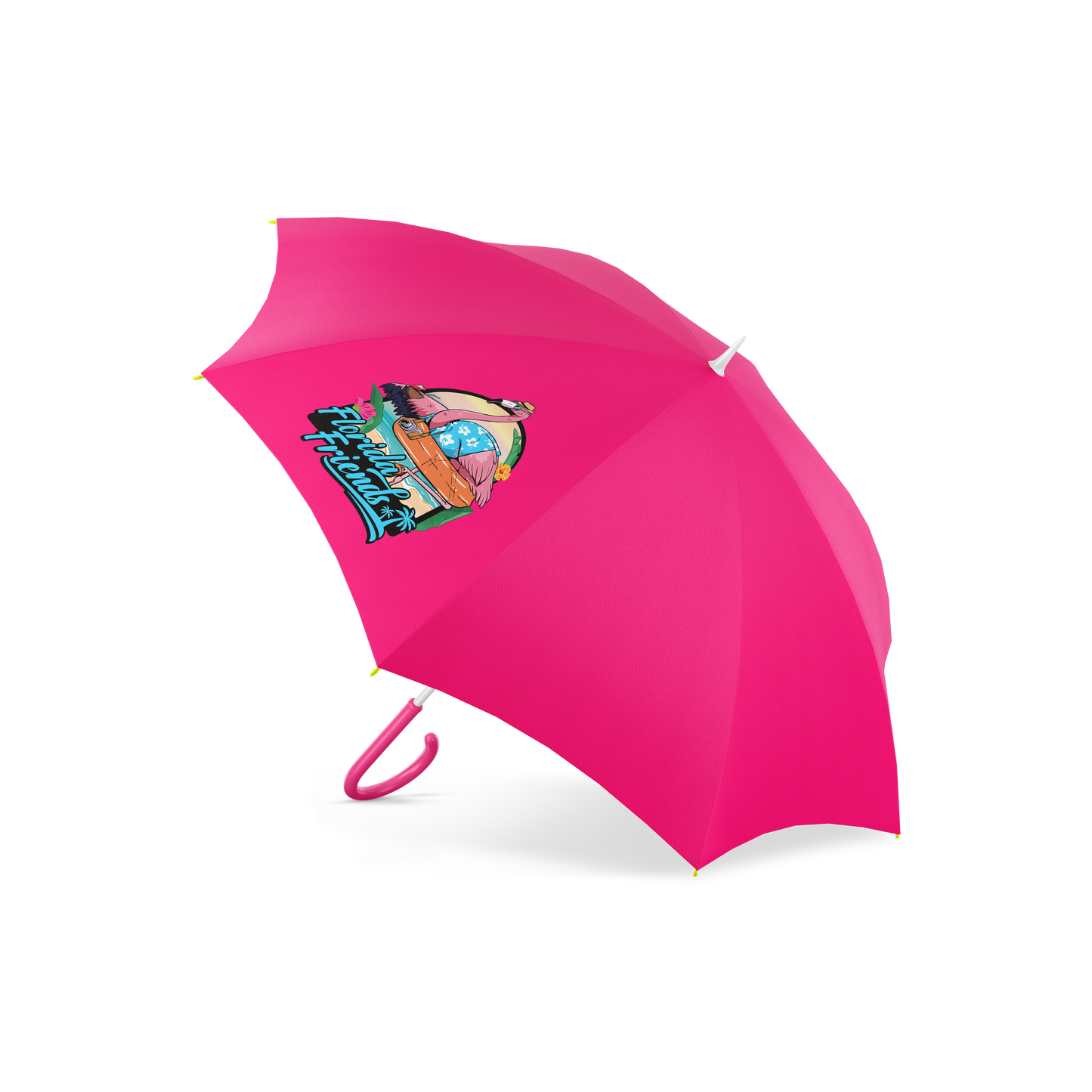 Pretty in Pink Flamingo Umbrella